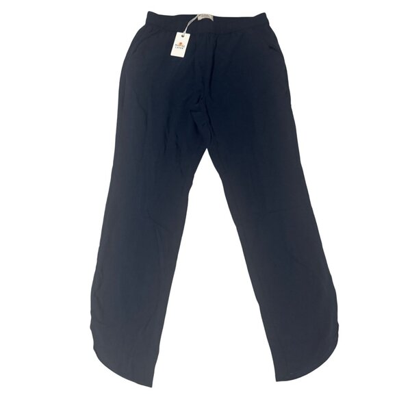 Marine Layer Allison Pant Navy Infill Elastic Waistband size Small 2 pockets new - Picture 4 of 13